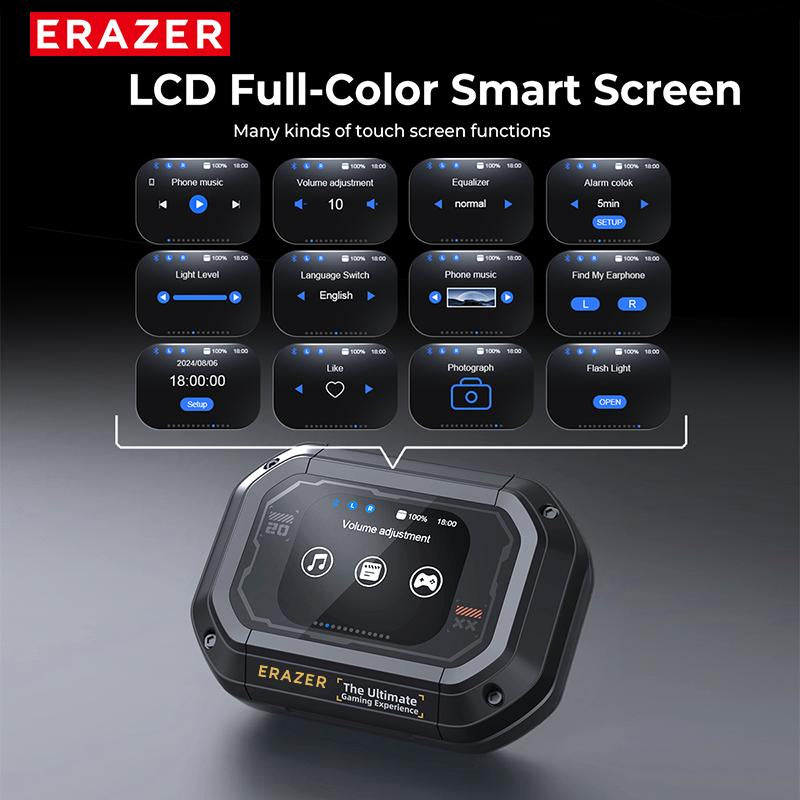 ERAZER XP6 Bluetooth Earphones Translation Earbuds with APP, OWS Wireless Earbuds Stereo Translate Headphones, Built-In Mic High-Quality Sound Earbuds ,30H Long Playtime, Immersive Premium Sound Long Distance Earphones with Charging Box,For Gym Running